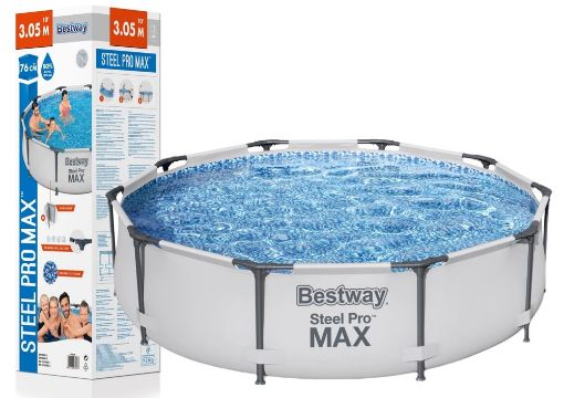 صورة Bestway - STEEL PRO FRAME POOL 3.05MX76CM  56406