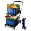 صورة BOLT PORTABLE FOLDABLE SHOPPING CART with 2 CRATES