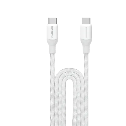 صورة MOMAX 1-LINK FLOW 100W USB-C TO USB-C CABLE 2M (Color: WHITE)