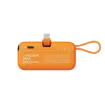 صورة MOMAX 1-POWER MINI 5000mAh 3IN1 POWER BANK WITH USB-C PLUG (Orange)