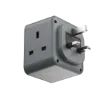 صورة MOMAX ONEPLUG 3-OUTLET CUBE EXTENSION SOCKET WIT USB-GREY(US8UK)