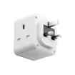 صورة MOMAX ONEPLUG 3-OUTLET CUBE EXTENSION SOCKET WIT USB-WHITE(US8UKW)