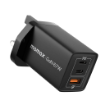 صورة MOMAX ONEPLUG 67W 3 PORT GAN WALL CHARGER (Black)