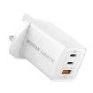 صورة MOMAX ONEPLUG 67W 3 PORT GAN WALL CHARGER (White)