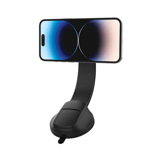 صورة MOMAX Q.MAG MOUNT 5 15W MAGNETIC WIRELESS CHARGING CAR MOUNT (SUCTION CUP MOUNT)