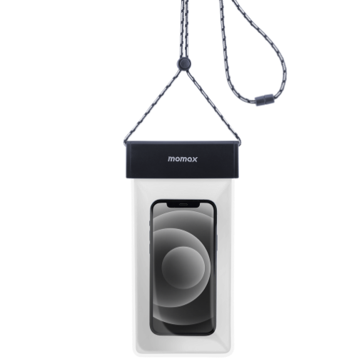 صورة MOMAX WATERPROOF PHONE PROTECTION BAG + HANGING CORD BLACK