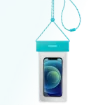 صورة MOMAX WATERPROOF PHONE PROTECTION BAG + HANGING CORD BLUE