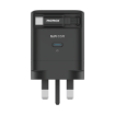 صورة MOMAX 1-CHARGE 65W GAN 1 PORT CHARGER WITH BUILT-IN USB-C CABLE (Color: BLACK)