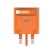 صورة MOMAX 1-CHARGE 35W GaN 1-Port Charger with Built-in USB-C Cable (Orange)