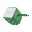 صورة MOMAX 1-CHARGE 35W GaN 1-Port Charger with Built-in USB-C Cable (Green)