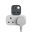 صورة MOMAX 1-CHARGER WORK FLOW T-SHAPED EXTENTION 2 SOCKET WITH USB