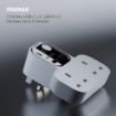 صورة MOMAX 1-CHARGER WORK FLOW T-SHAPED EXTENTION 2 SOCKET WITH USB