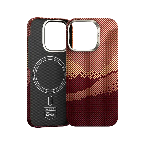 صورة غطاء Benks ArmorAir مصنوع من الكيفلار لهاتف iPhone 16 Pro Max – Golden Tide