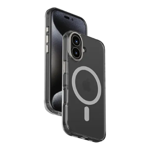 صورة                                                                                  MOMAX الشفاف المغناطيسي لهاتف iPhone 16 Plus (6.7 بوصة) –غطاء  شفاف